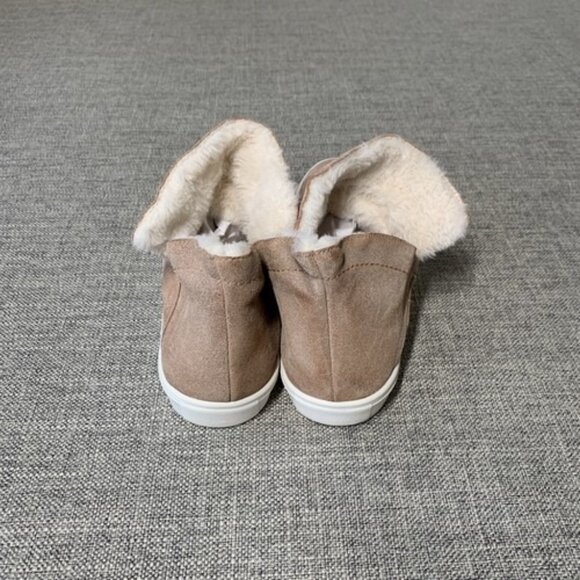 GB Thread-Up Suede Faux Shearling Sneaker Booties Sierra Tan 7 1/2 - Picture 8 of 9